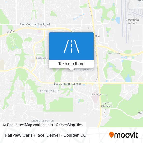 Fairview Oaks Place map