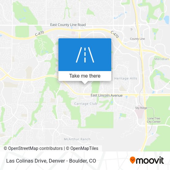 Mapa de Las Colinas Drive
