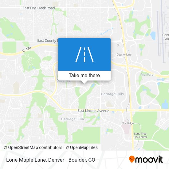 Lone Maple Lane map