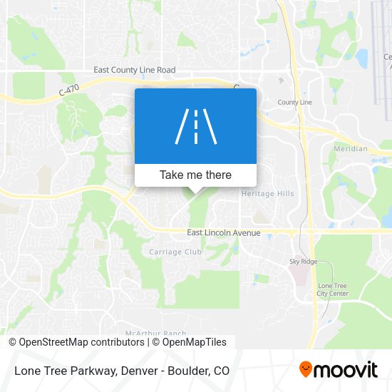 Lone Tree Parkway map