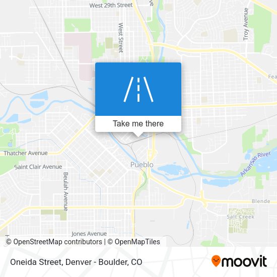 Mapa de Oneida Street