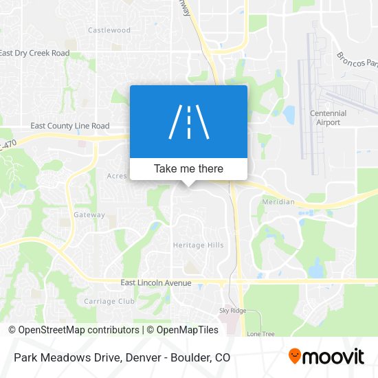 Mapa de Park Meadows Drive