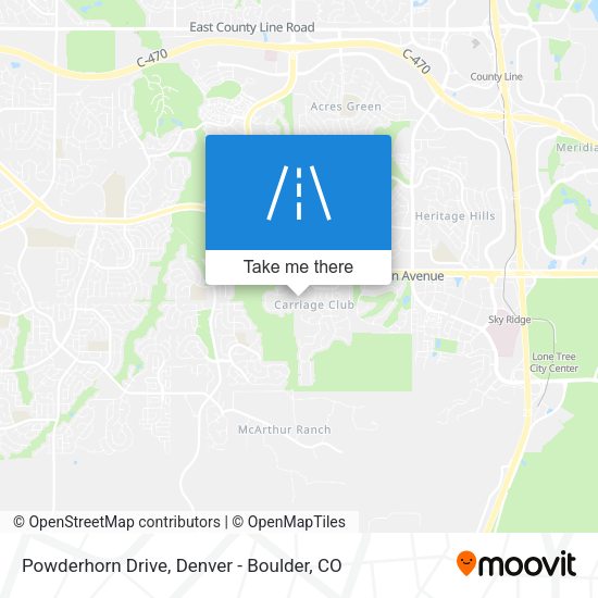 Mapa de Powderhorn Drive