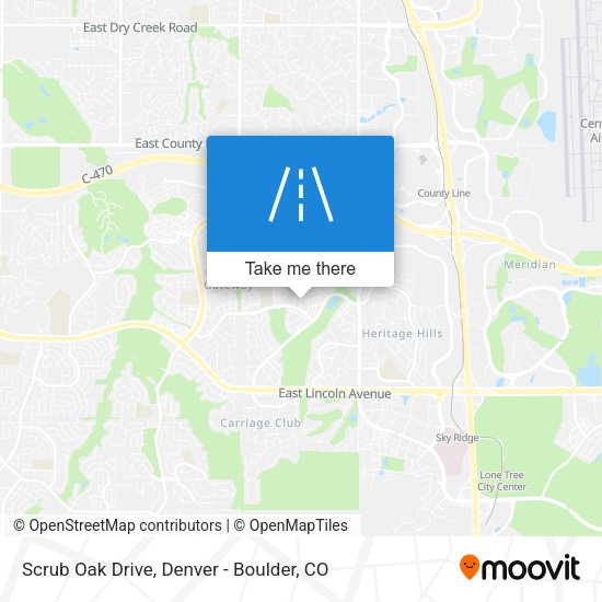 Scrub Oak Drive map