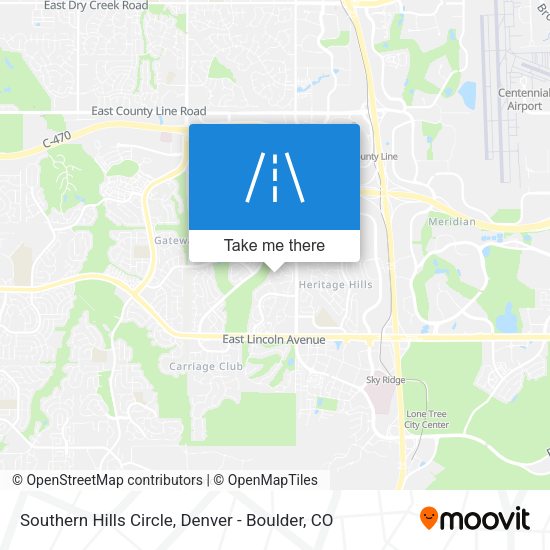 Southern Hills Circle map