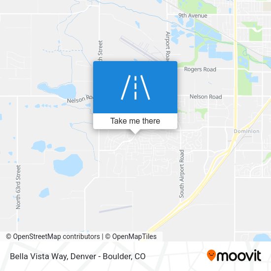 Bella Vista Way map
