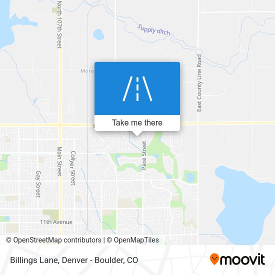 Billings Lane map