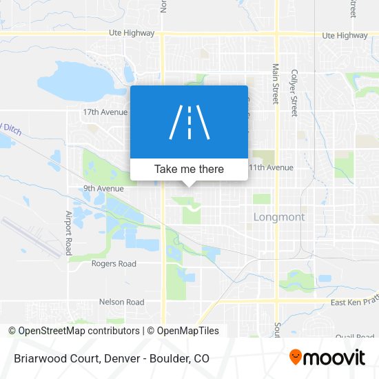 Mapa de Briarwood Court