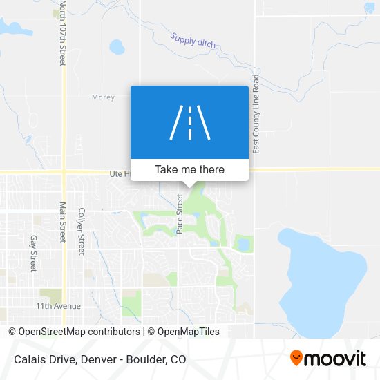 Calais Drive map