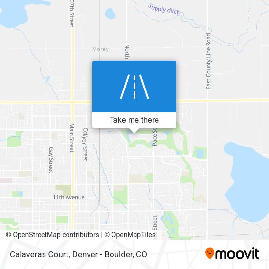 Calaveras Court map