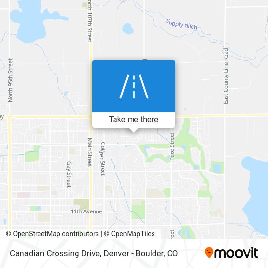 Canadian Crossing Drive map