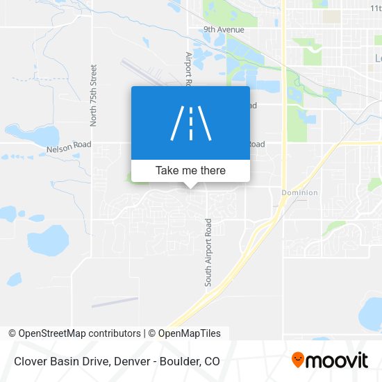 Mapa de Clover Basin Drive