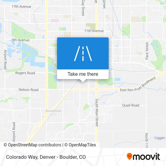 Mapa de Colorado Way