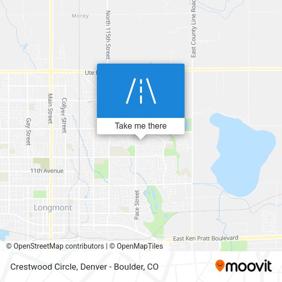 Crestwood Circle map