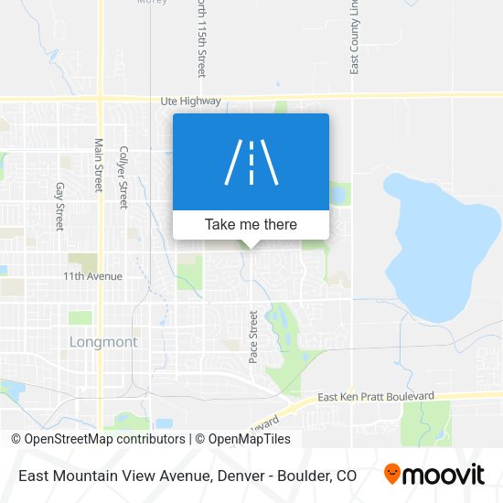 East Mountain View Avenue map
