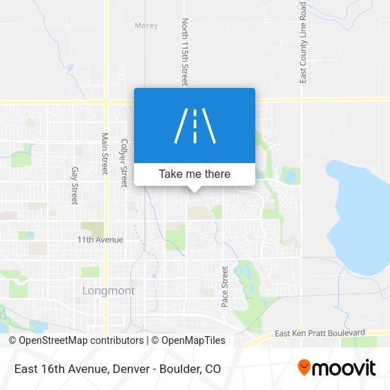 Mapa de East 16th Avenue