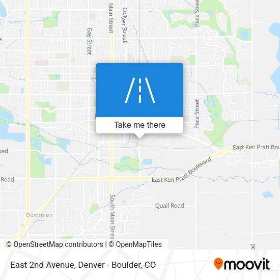 Mapa de East 2nd Avenue