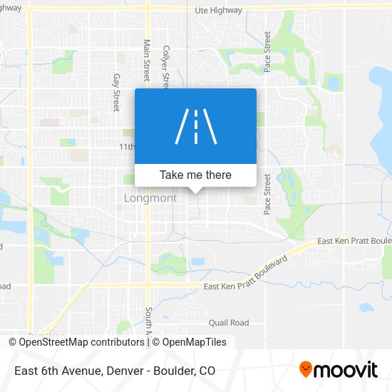 Mapa de East 6th Avenue