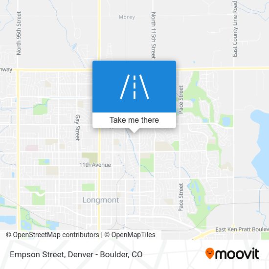 Empson Street map