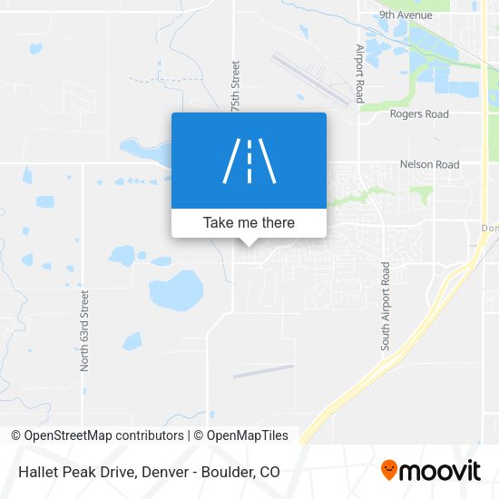 Hallet Peak Drive map