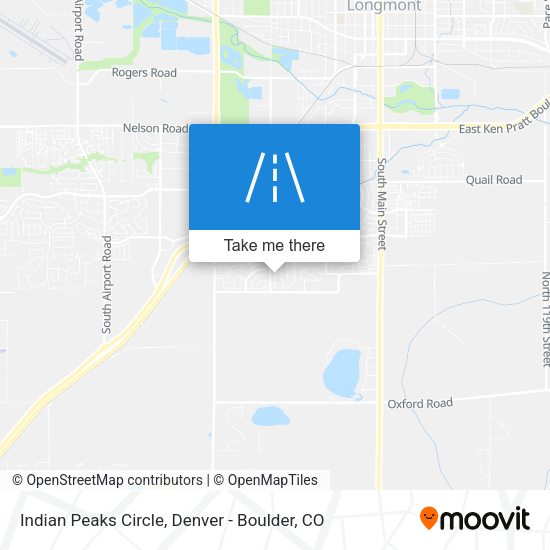 Indian Peaks Circle map