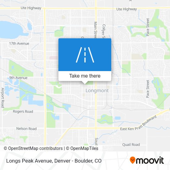 Mapa de Longs Peak Avenue