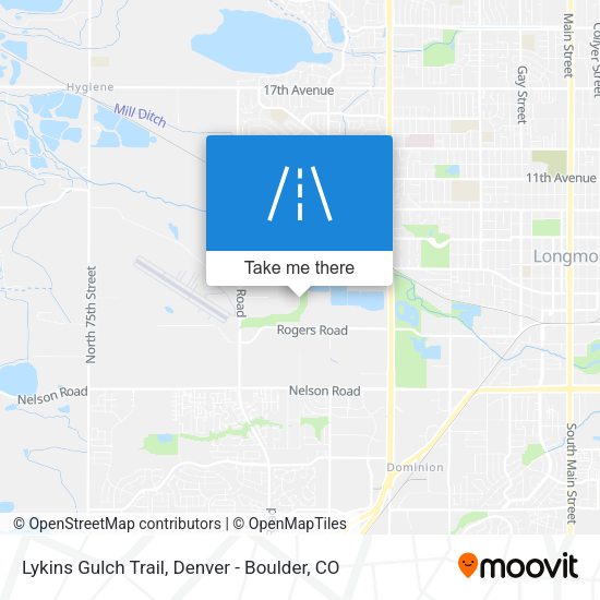Lykins Gulch Trail map