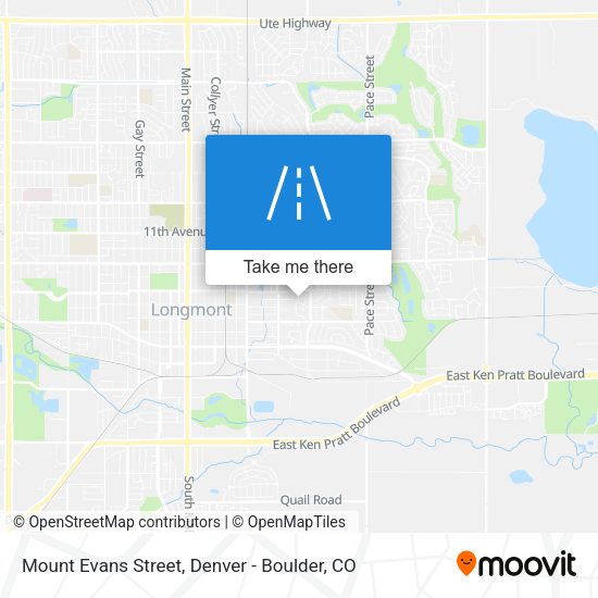 Mount Evans Street map