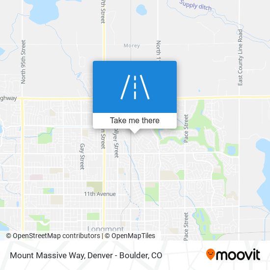 Mount Massive Way map