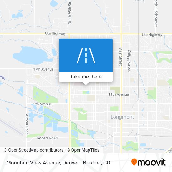 Mountain View Avenue map