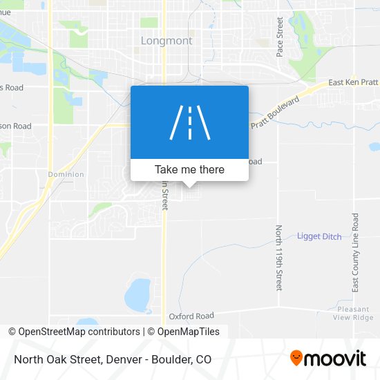 North Oak Street map