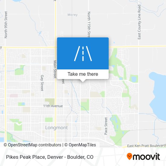 Pikes Peak Place map