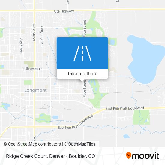 Mapa de Ridge Creek Court