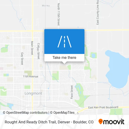Rought And Ready Ditch Trail map