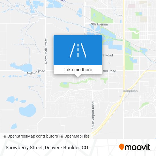 Snowberry Street map