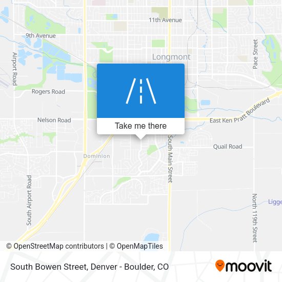 South Bowen Street map