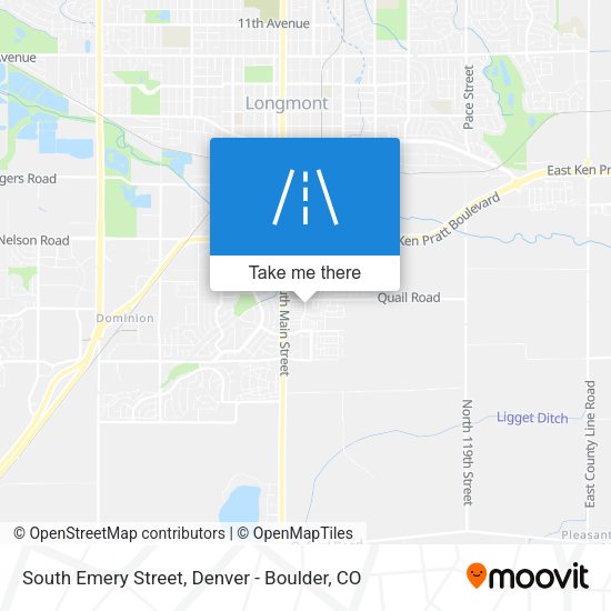South Emery Street map
