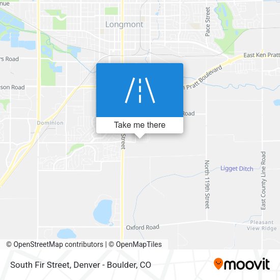 South Fir Street map