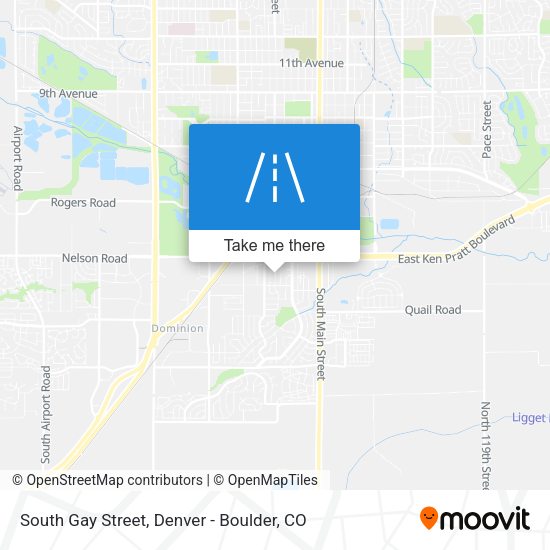 South Gay Street map