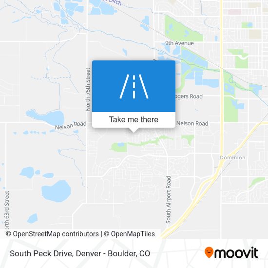 South Peck Drive map