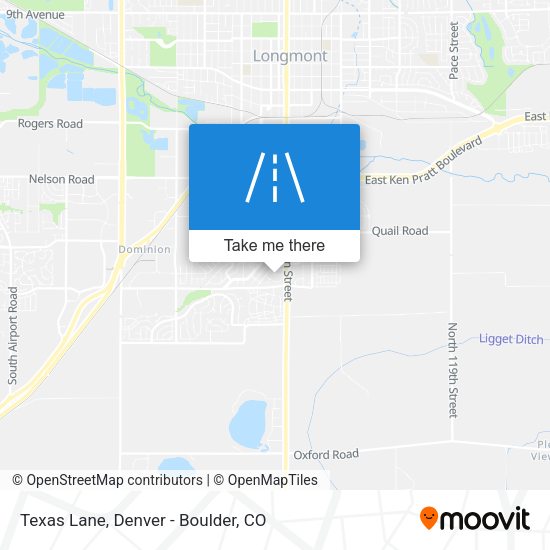 Mapa de Texas Lane