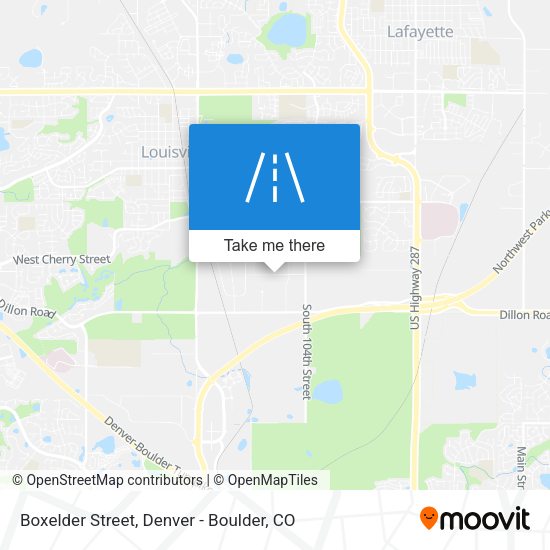 Mapa de Boxelder Street