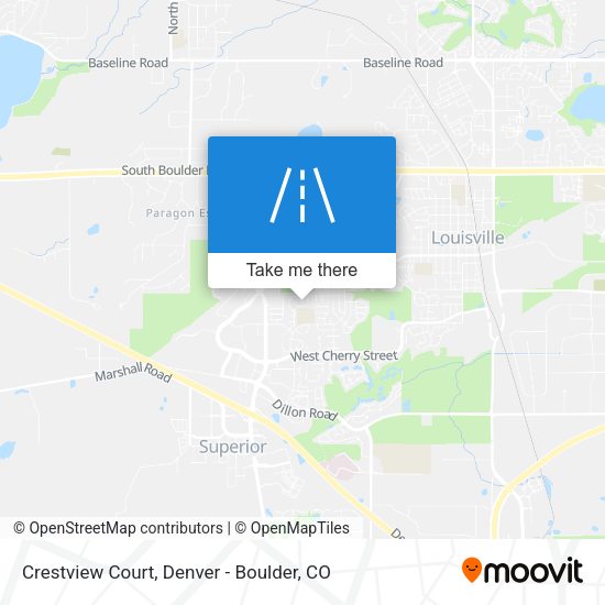 Crestview Court map
