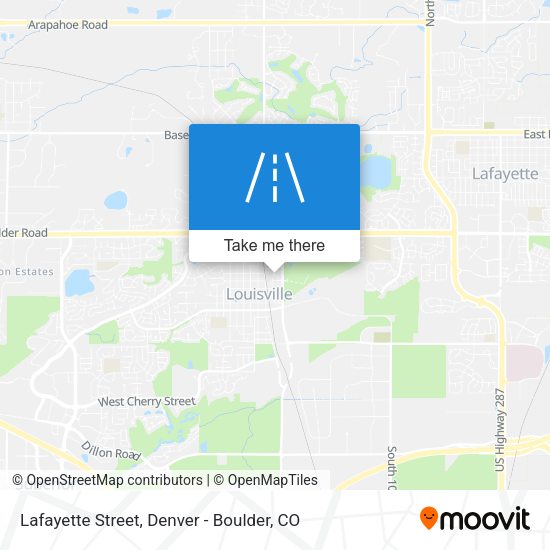 Lafayette Street map