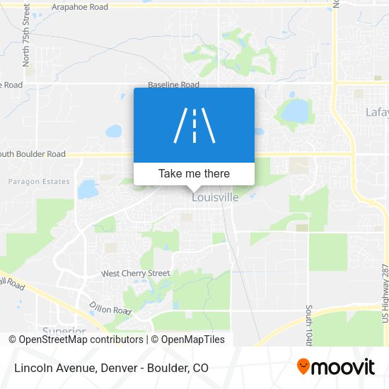 Mapa de Lincoln Avenue