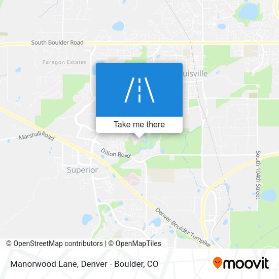 Mapa de Manorwood Lane