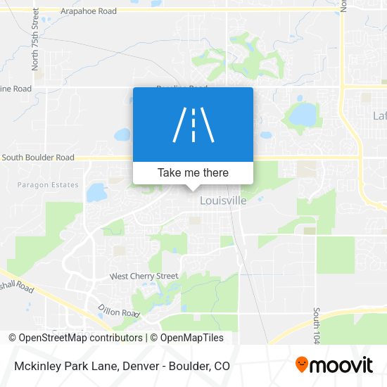 Mckinley Park Lane map