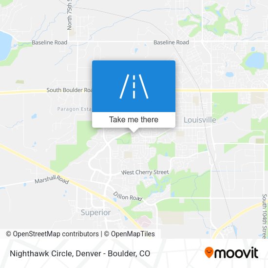 Nighthawk Circle map