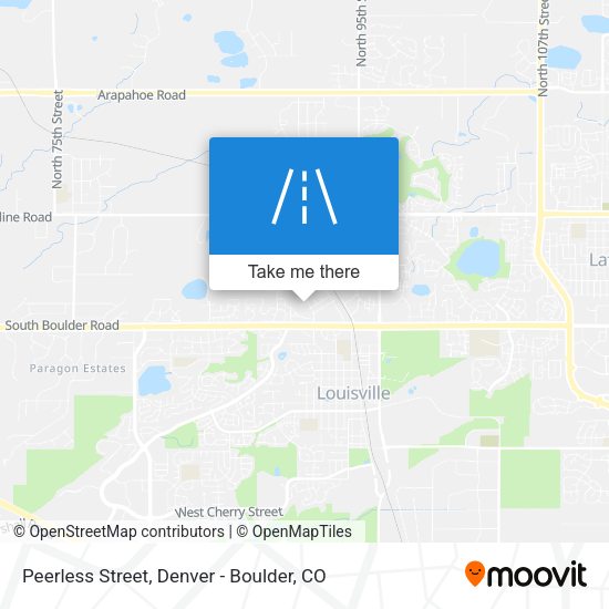 Peerless Street map