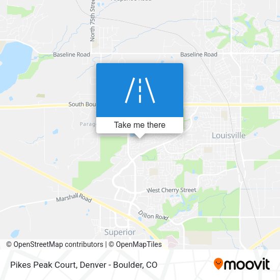 Mapa de Pikes Peak Court